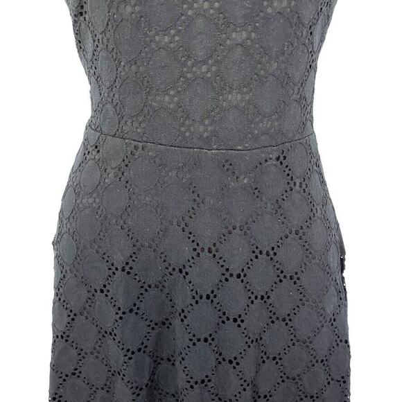 Ronni Nicole Womens Eyelet Lace Skater Short Sleeve Whimsigoth Short Dress S - Picture 6 of 16